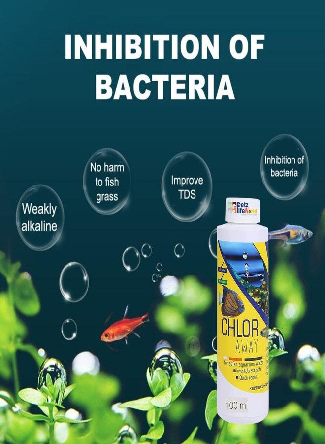 VAYINATO Aquatic Remedies (Pack of 2) Aquarium Fish Tank Water Conditioner (Chlor Away-100ml for Chlorine Remover & Amono -100ml for Ammonia Remover | Suitable for Fresh Water and Marine Water - Image 2